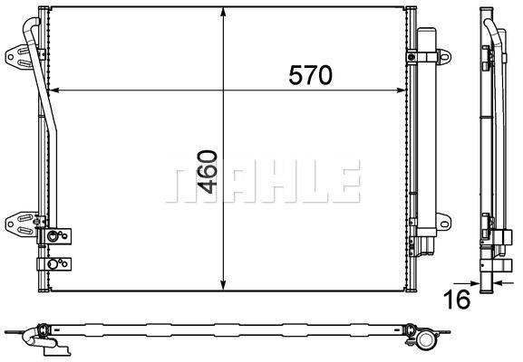 Συμπυκνωτής, σύστ. κλιματισμού BEHR AC734000P