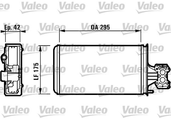 Εναλλάκτης θερμότητας, θέρμανση  VALEO 812132