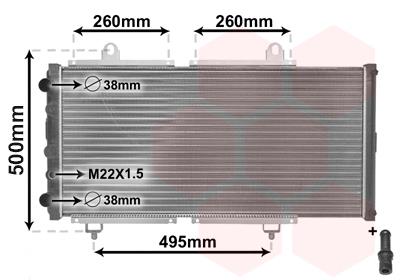 Ψυγείο, ψύξη κινητήρα VAN WEZEL 40002033