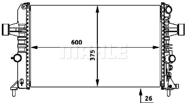 Ψυγείο, ψύξη κινητήρα BEHR CR531000P