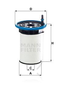 Φίλτρο καυσίμων MANN-FILTER PU7005