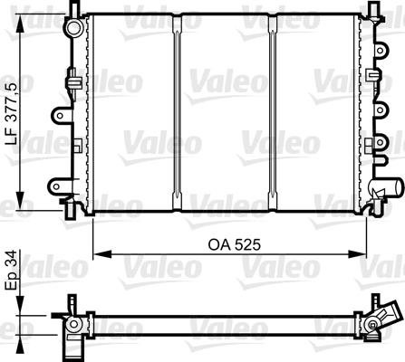 Ψυγείο, ψύξη κινητήρα VALEO 730858