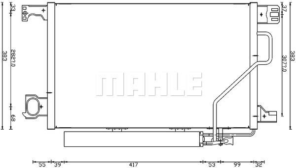 Συμπυκνωτής, σύστ. κλιματισμού BEHR AC662000S