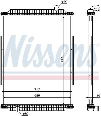 Ψυγείο, ψύξη κινητήρα NISSENS 637880