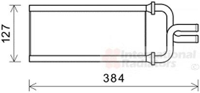 Εναλλάκτης θερμότητας, θέρμανση  VAN WEZEL 25006292