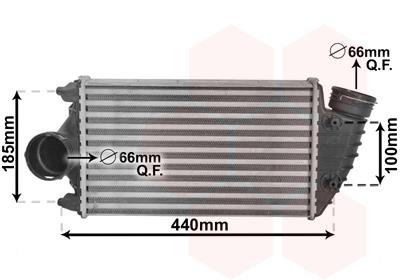 Ψυγείο αέρα υπερπλήρωσης VAN WEZEL 74004068