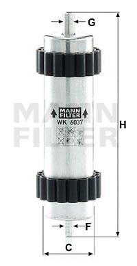 Φίλτρο καυσίμων MANN-FILTER WK6037