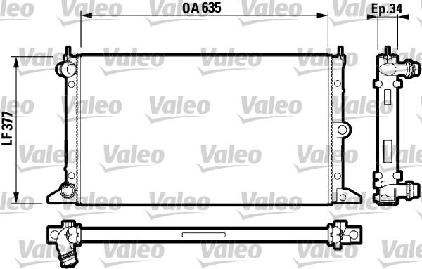 Ψυγείο, ψύξη κινητήρα VALEO 732790