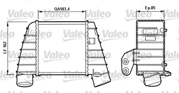 Ψυγείο αέρα υπερπλήρωσης VALEO 817488