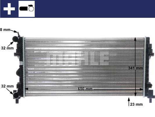 Ψυγείο, ψύξη κινητήρα MAHLE ORIGINAL CR 1096 000S