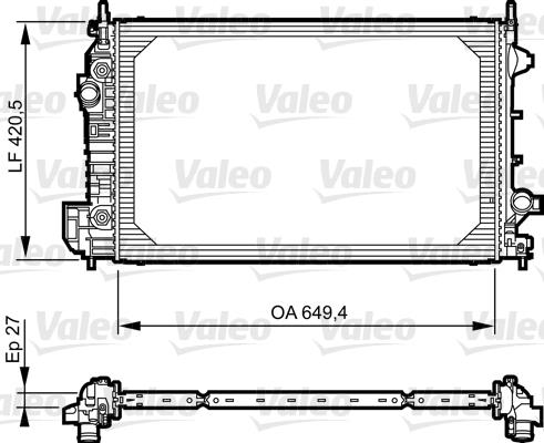 Ψυγείο, ψύξη κινητήρα VALEO 735129