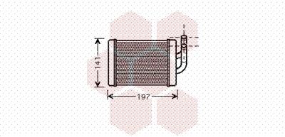 Εναλλάκτης θερμότητας, θέρμανση  VAN WEZEL 82006158