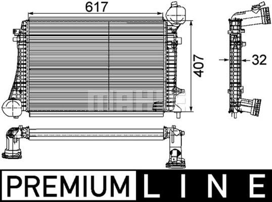 Ψυγείο αέρα υπερπλήρωσης BEHR CI166000P