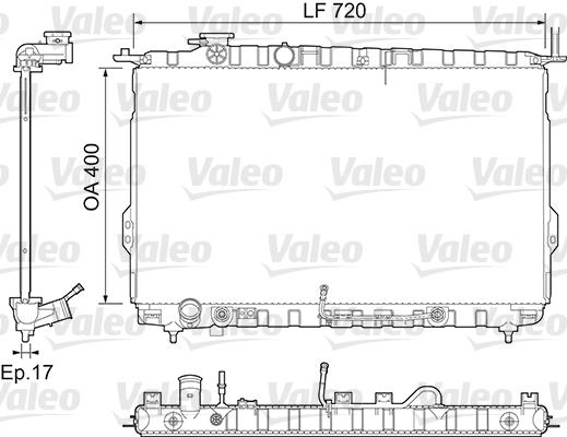 Ψυγείο, ψύξη κινητήρα VALEO 734974