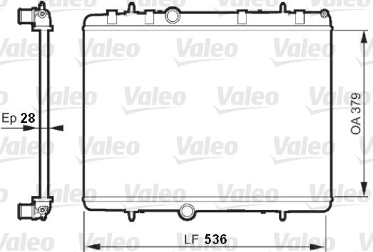 Ψυγείο, ψύξη κινητήρα VALEO 735608