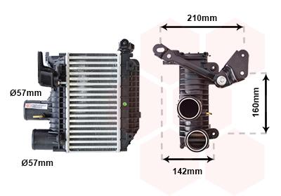 Ψυγείο αέρα υπερπλήρωσης VAN WEZEL 53004365