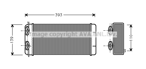 Εναλλάκτης θερμότητας, θέρμανση  AVA QUALITY COOLING DF6003