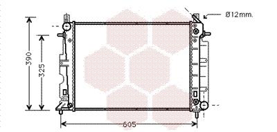 Ψυγείο, ψύξη κινητήρα VAN WEZEL 47002027