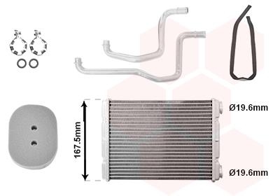 Εναλλάκτης θερμότητας, θέρμανση  VAN WEZEL 33016700
