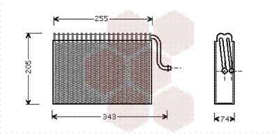 Εξαεριωτής, σύστημα κλιματισμού VAN WEZEL 3700V171