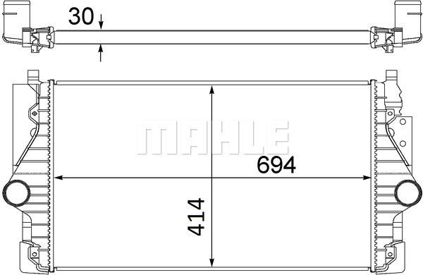 Ψυγείο αέρα υπερπλήρωσης BEHR CI255000S