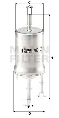 Φίλτρο καυσίμων MANN-FILTER WK69