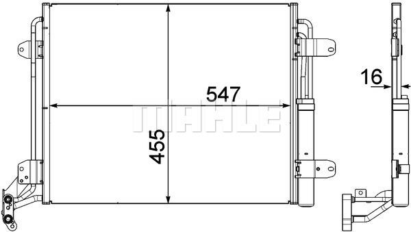 Συμπυκνωτής, σύστ. κλιματισμού BEHR AC454000P