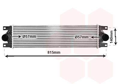 Ψυγείο αέρα υπερπλήρωσης VAN WEZEL 43004089