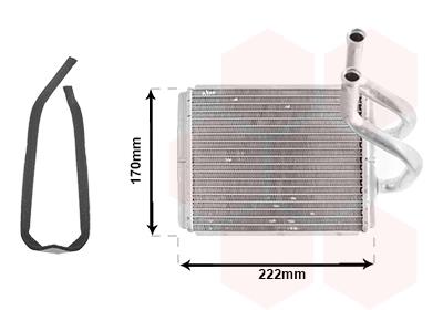 Εναλλάκτης θερμότητας, θέρμανση  VAN WEZEL 83006170