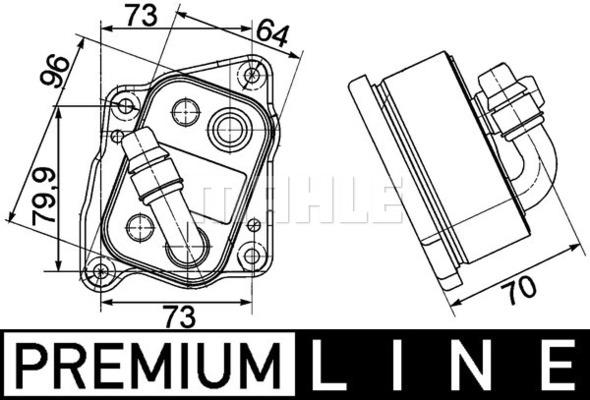 Ψυγείο λαδιού, λάδι κινητήρα BEHR CLC107000P