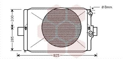 Ψυγείο, ψύξη κινητήρα VAN WEZEL 28002024