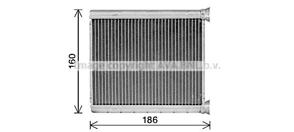 Εναλλάκτης θερμότητας, θέρμανση  AVA QUALITY COOLING DN6471