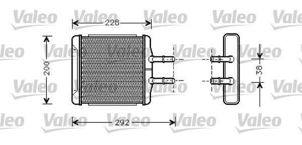 Εναλλάκτης θερμότητας, θέρμανση  VALEO 812335