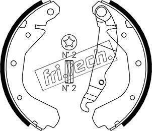 Σετ σιαγόνων φρένων fri.tech. 1073.164 Σετ σιαγόνων φρένων fri.tech. 1073.164