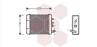 Εναλλάκτης θερμότητας, θέρμανση  VAN WEZEL 49006014