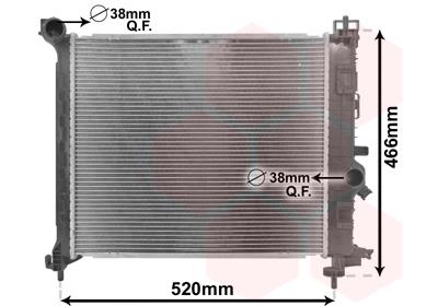 Ψυγείο, ψύξη κινητήρα VAN WEZEL 37002561