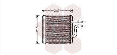 Εναλλάκτης θερμότητας, θέρμανση  VAN WEZEL 81006060