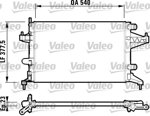 Ψυγείο, ψύξη κινητήρα VALEO 732825