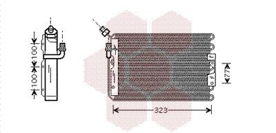 Συμπυκνωτής, σύστ. κλιματισμού VAN WEZEL 74005042