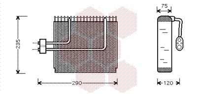 Εξαεριωτής, σύστημα κλιματισμού VAN WEZEL 8200V002