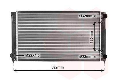 Ψυγείο, ψύξη κινητήρα VAN WEZEL 49002033