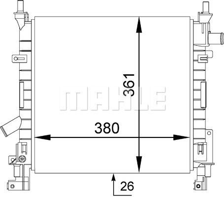 Ψυγείο, ψύξη κινητήρα BEHR CR1350000S