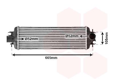 Ψυγείο αέρα υπερπλήρωσης VAN WEZEL 43004358