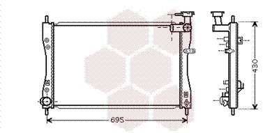 Ψυγείο, ψύξη κινητήρα VAN WEZEL 32002173