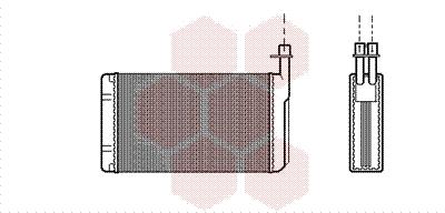 Εναλλάκτης θερμότητας, θέρμανση  VAN WEZEL 47006021