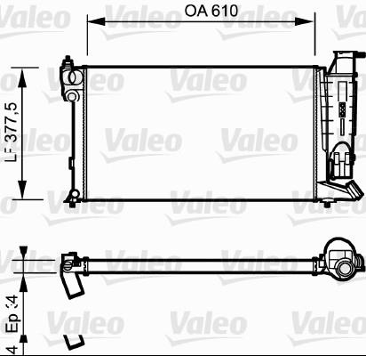 Ψυγείο, ψύξη κινητήρα VALEO 730985