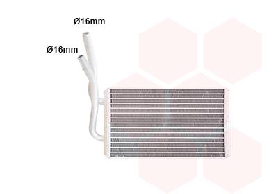 Εναλλάκτης θερμότητας, θέρμανση  VAN WEZEL 18006316
