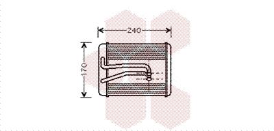 Εναλλάκτης θερμότητας, θέρμανση  VAN WEZEL 82006119