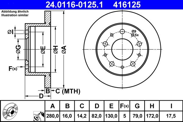 416125 - ΔΙΣΚΟΙ ΦΡ. CITROEN JUMPER BUS (230P) | RELAY (