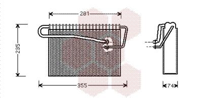 Εξαεριωτής, σύστημα κλιματισμού VAN WEZEL 3700V167